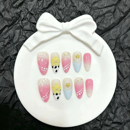 Künstlerisches Mode Press-On Nail Art Set