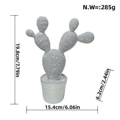Glitzernde Kaktus Deko Figur Brehn