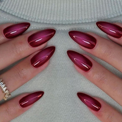 Premium Glänzende Stiletto Press-On Nagelspitzen Brehn