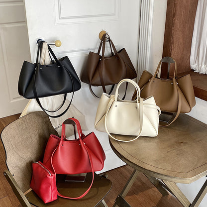 Vielseitige Leder Tote Bag