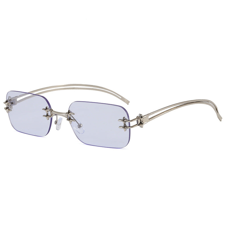 Modische Metall-Sonnenbrille mit Rechteckigem Rahmen Brehn