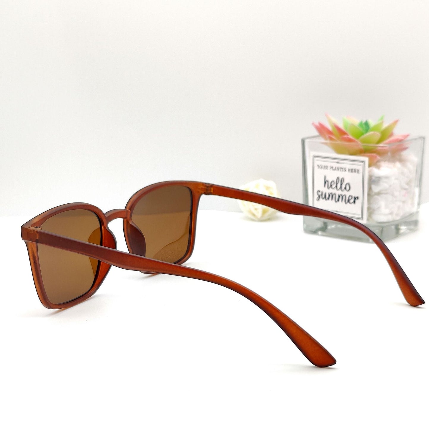 Damen vielseitige quadratische Sonnenbrille Brehn