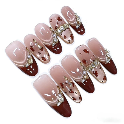 Luxus Druck-Nagelkunst-Set mit dekorativen goldenen Akzenten Brehn