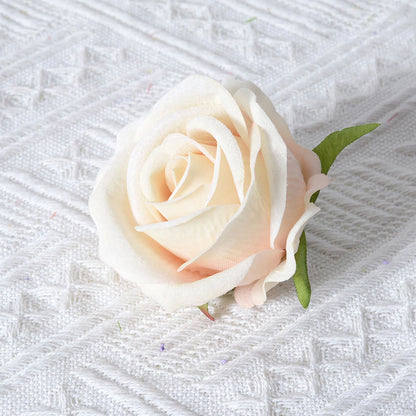 Dekorativer Samt Rose Pins Brosche