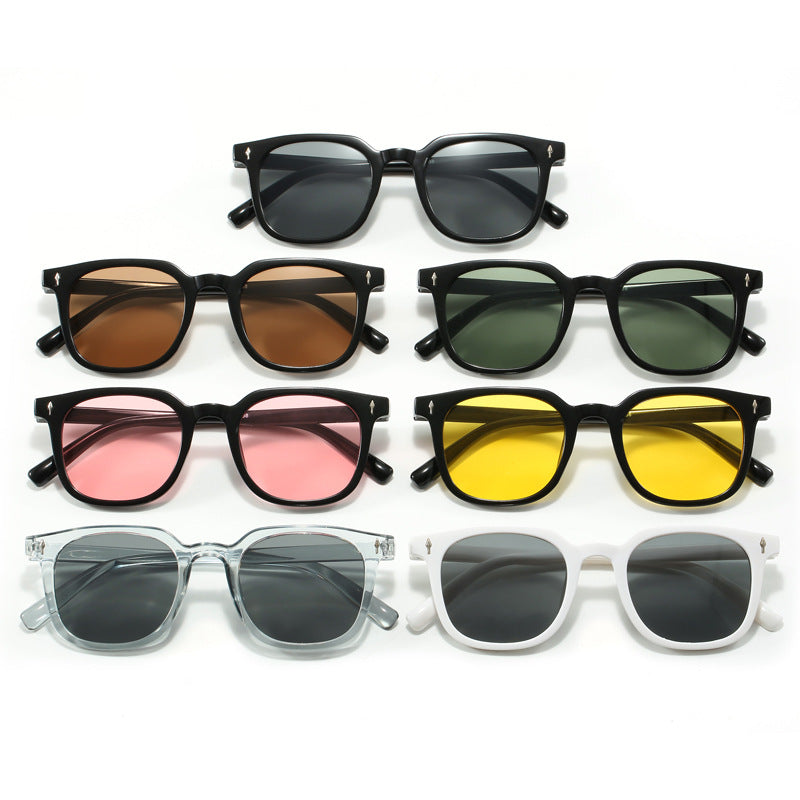 Damen modische quadratische Sonnenbrille mit langlebigem Kunststoffrahmen Brehn