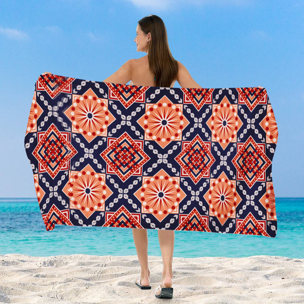 Stranddecke mit exklusivem geometrischen Tribal-Design Brehn