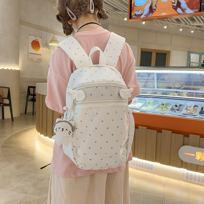 Transparenter Punktmuster-Rucksack Brehn