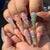 Künstlerisches Floral Press-On Nails Kit Brehn