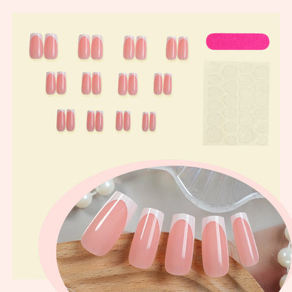 Elegantes French Tip Press-On Nagel Set Brehn