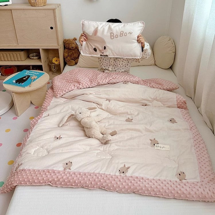 Gepolsterte wendbare Panda-Print Minky-Trim Nap & Spielmatte