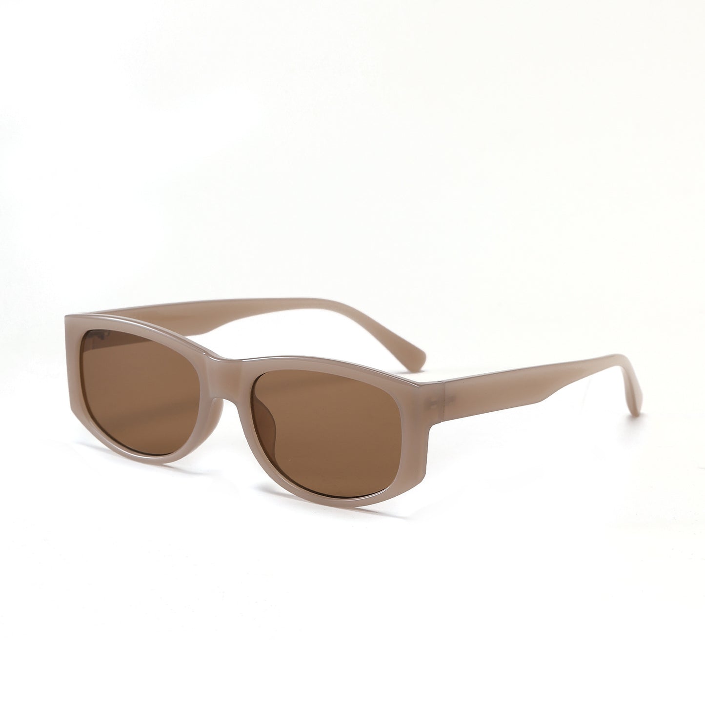 Damen stylische Sonnenbrille mit modernem transparentem Rahmen Brehn