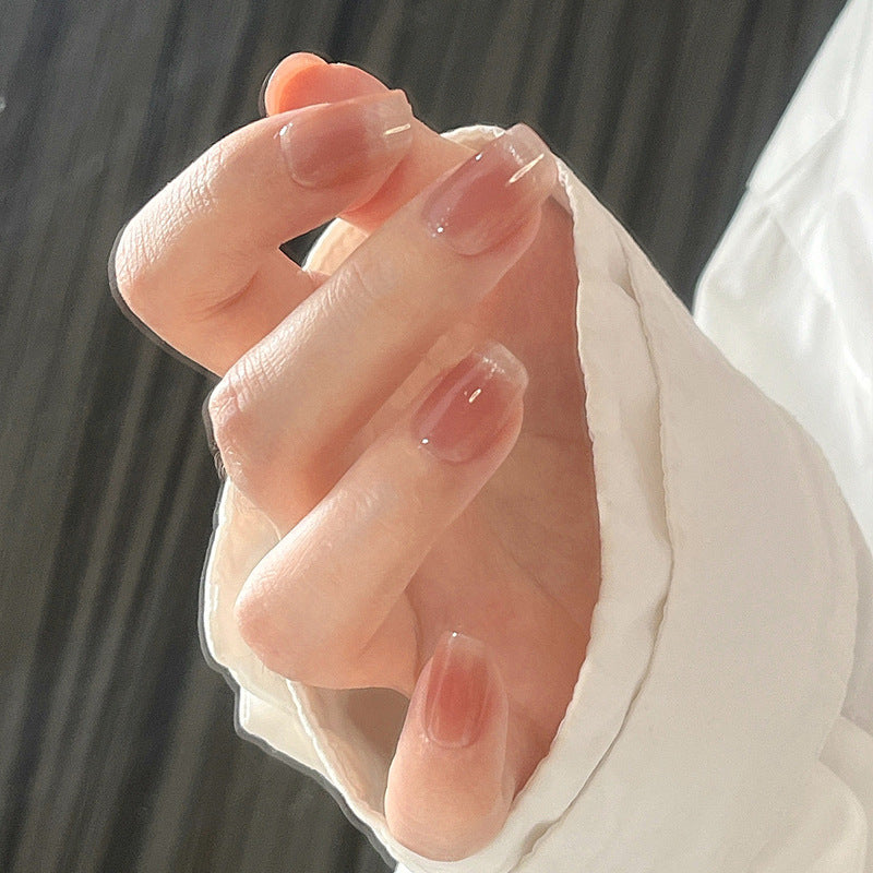 Premium natürliche Press-On Nagelset Brehn