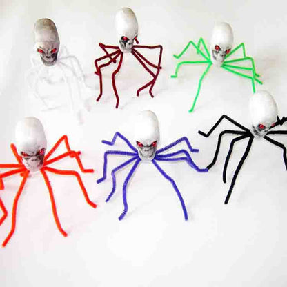 Dekorative Schädel-Spinnenfigur Brehn