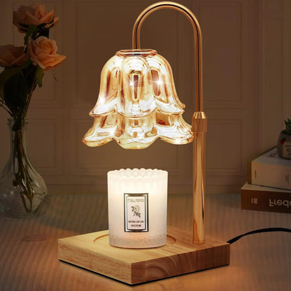 Vintage-inspirierte Glas-Tischlampe