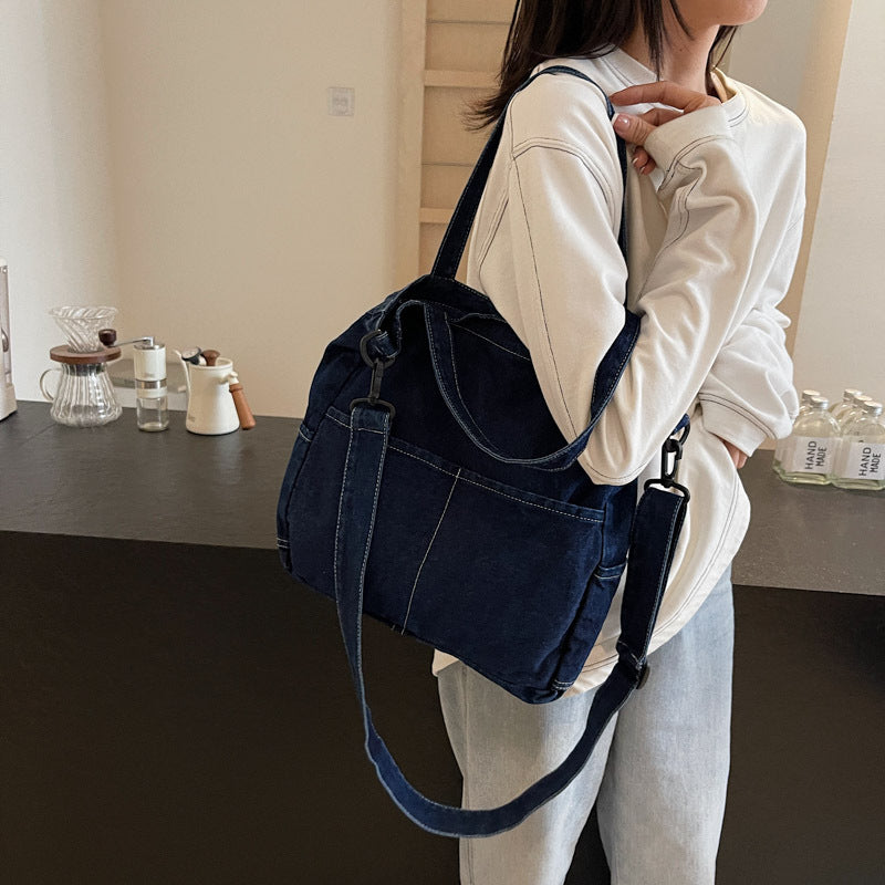 Premium Denim Schultertasche Brehn