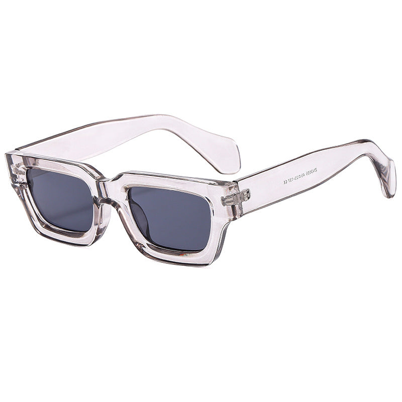 Damen Sonnenbrille im modernen und futuristischen Rechteckdesign Brehn