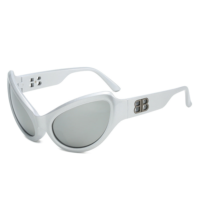 Damen elegante Cat-Eye Sonnenbrille mit hochwertigen UV-Schutzgläsern Brehn