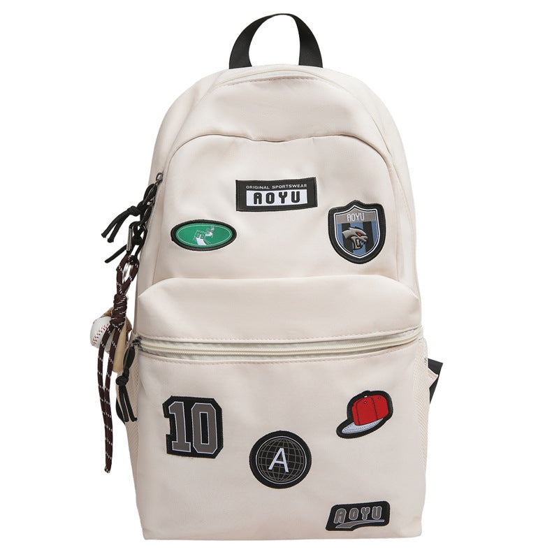 Stilvolle Grafik Patch Schulrucksack Brehn