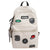 Stilvolle Grafik Patch Schulrucksack Brehn
