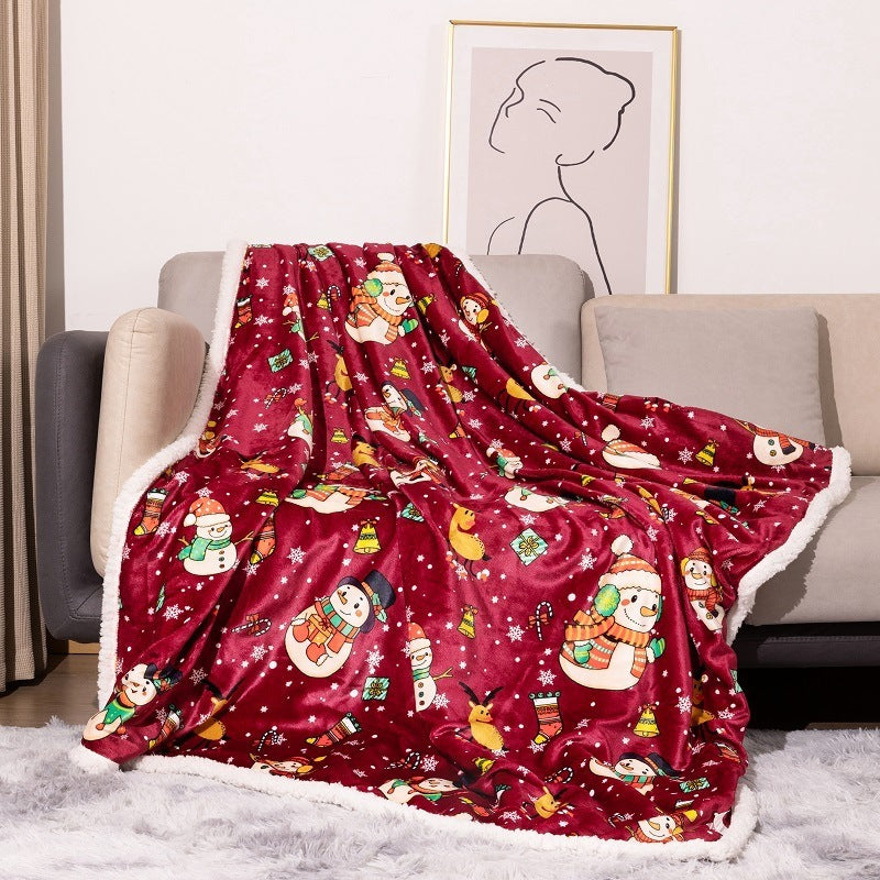 Spaßige, urlaubsbezogene Plüsch-Fleece-Decke