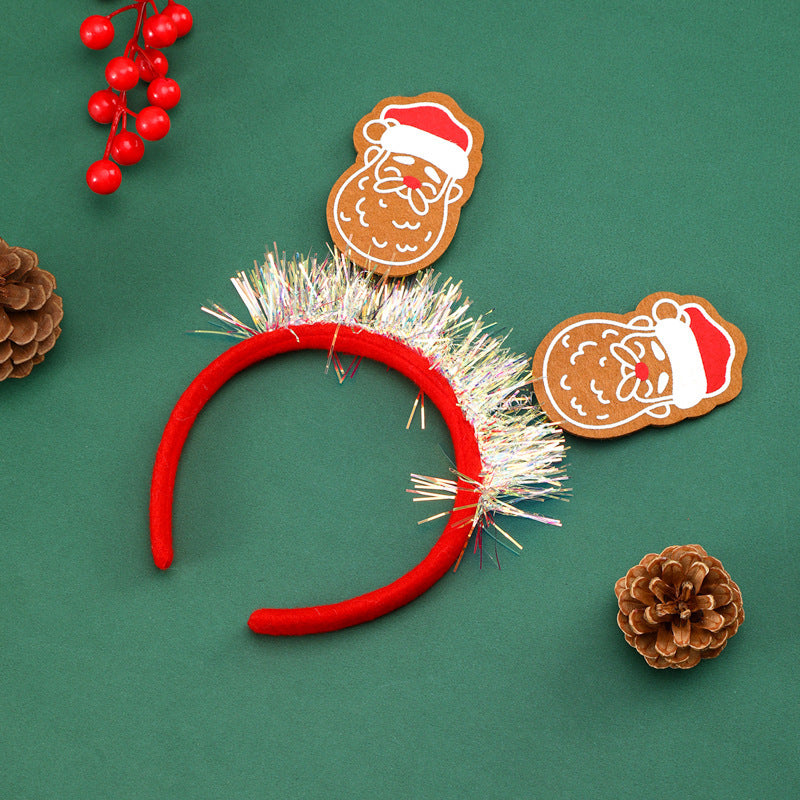 Festlicher Weihnachts-Haarreif mit Glitzer-Elementen Brehn