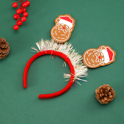 Festlicher Weihnachts-Haarreif mit Glitzer-Elementen Brehn