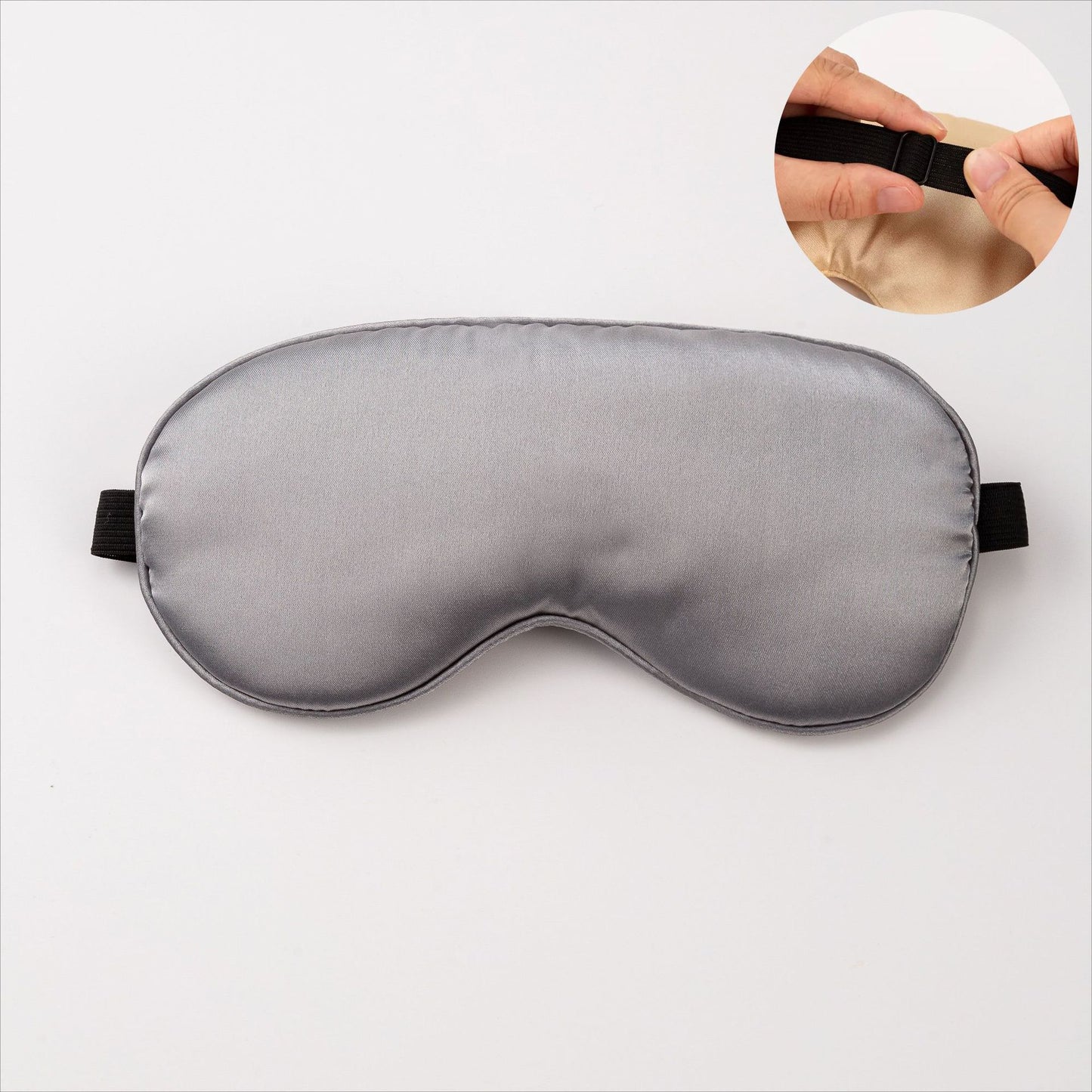 Unisex nan ergonomische Schlafmaske mit verstellbarem Elastikband und weicher Satinoberfläche Brehn
