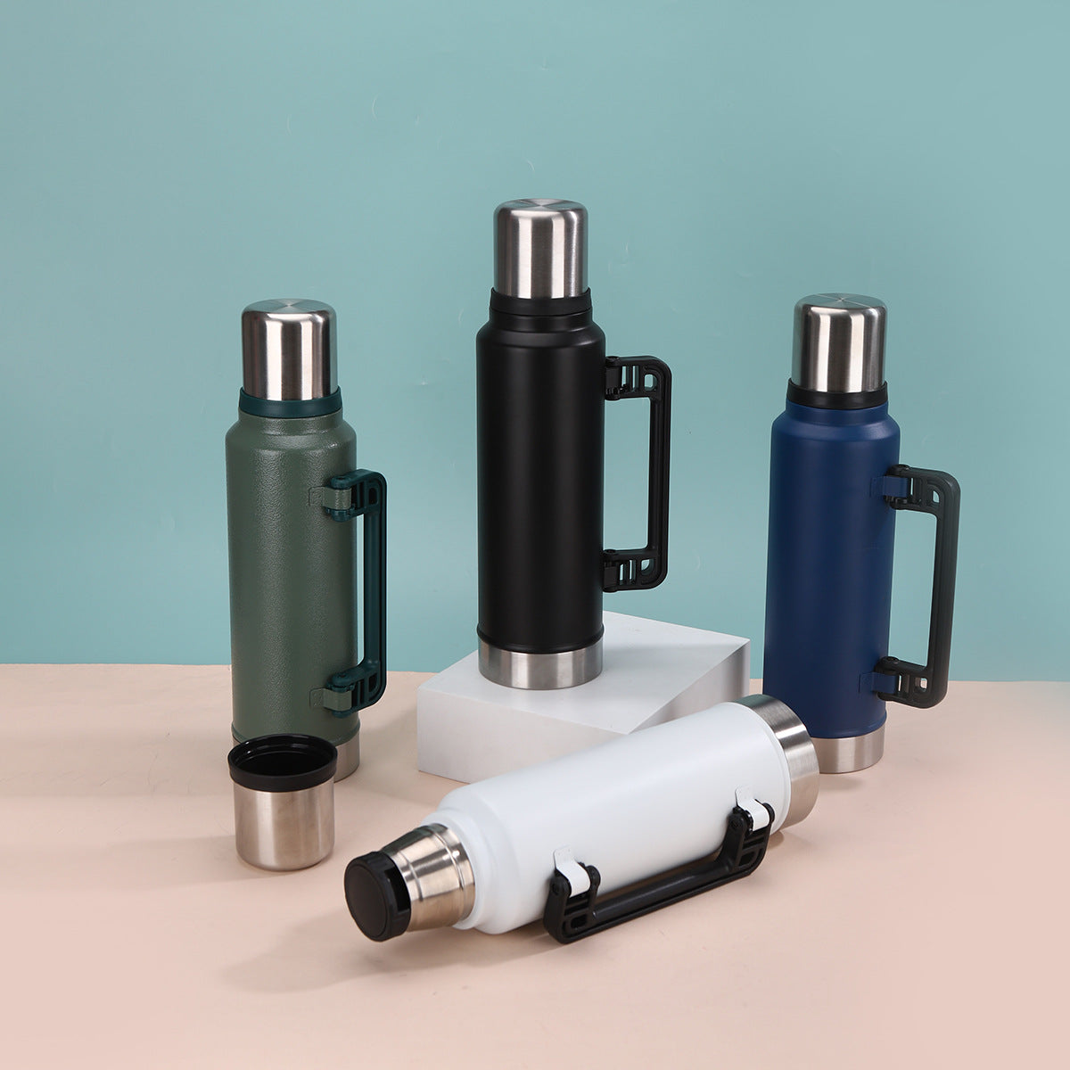 Unisex Isolier-Trinkflasche mit Handgriff Brehn