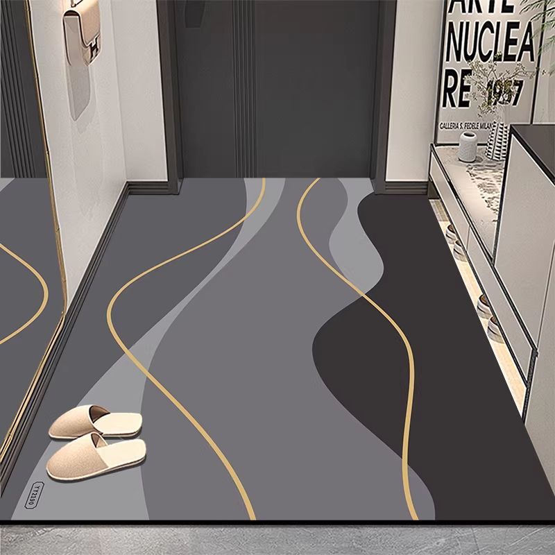 Modern geometrischer Eingangsbereich Teppich