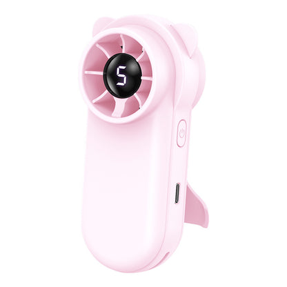 Unisex Tragbarer Mini-Lüfter mit LED-Anzeige Brehn