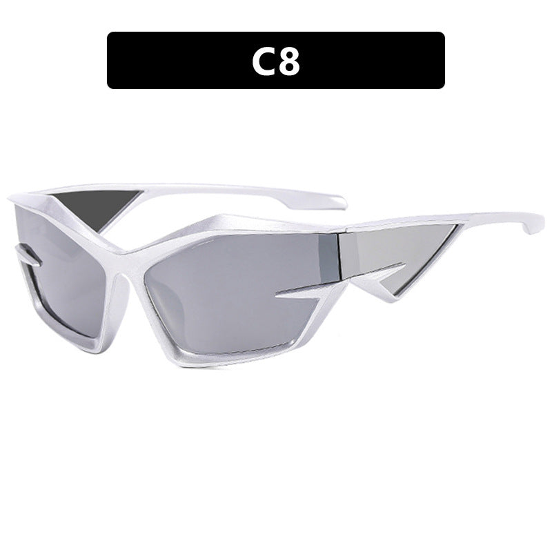 Damen futuristische Sport-Sonnenbrille Brehn