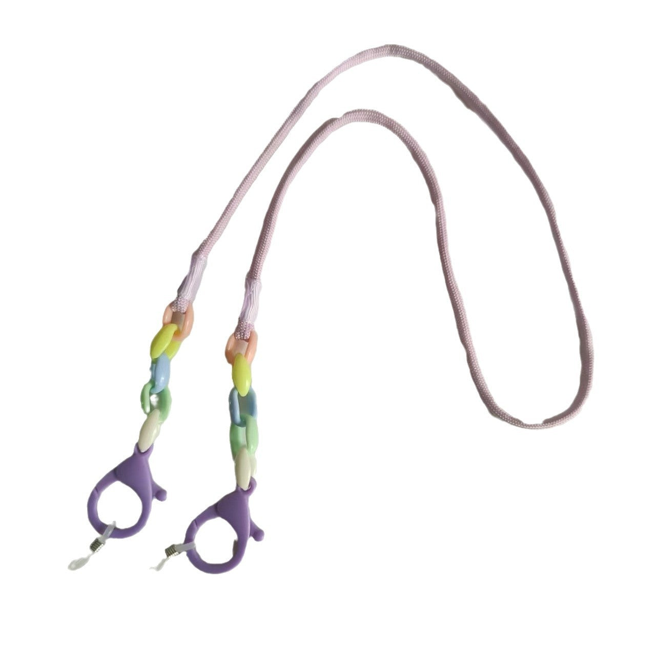 Brillenhalterkette mit Bunten Perlen und Stabilen Clips Brehn