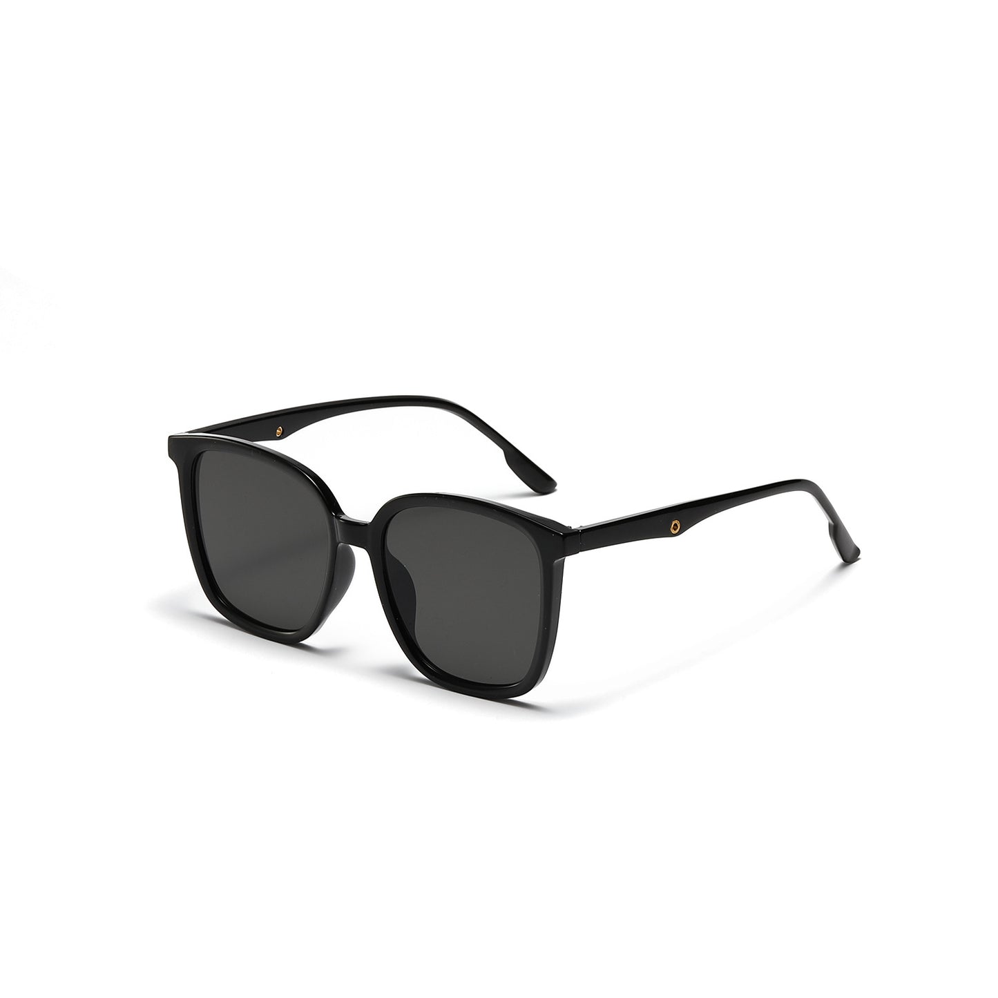 Damen stilvolle quadratische Sonnenbrille mit klarem Rahmen und polarisierten Gläsern Brehn
