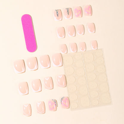Herz-Akzent-Gel-Nagelkunst-Verlängerungen Brehn