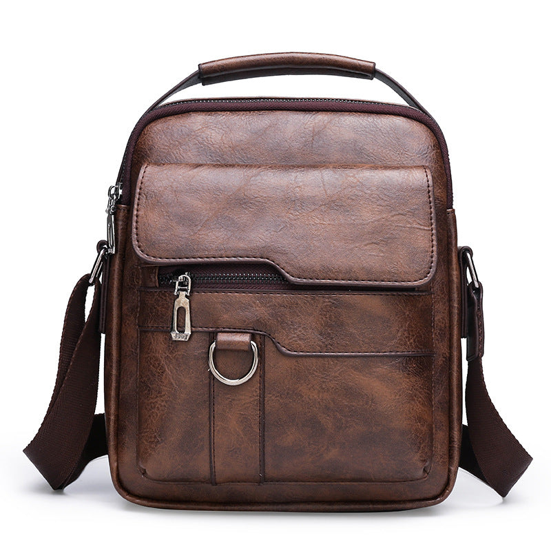Premium-Leder-Umhängetasche Brehn
