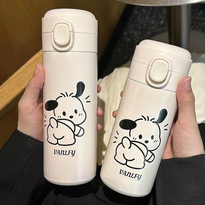Damen Isolierflasche mit sicherem Druckverschluss und süßem Tierdesign Brehn