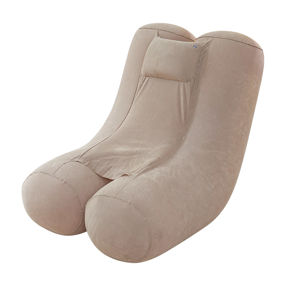 Damen Ergonomische Aufblasbare Relaxliege mit Kopfstütze Brehn