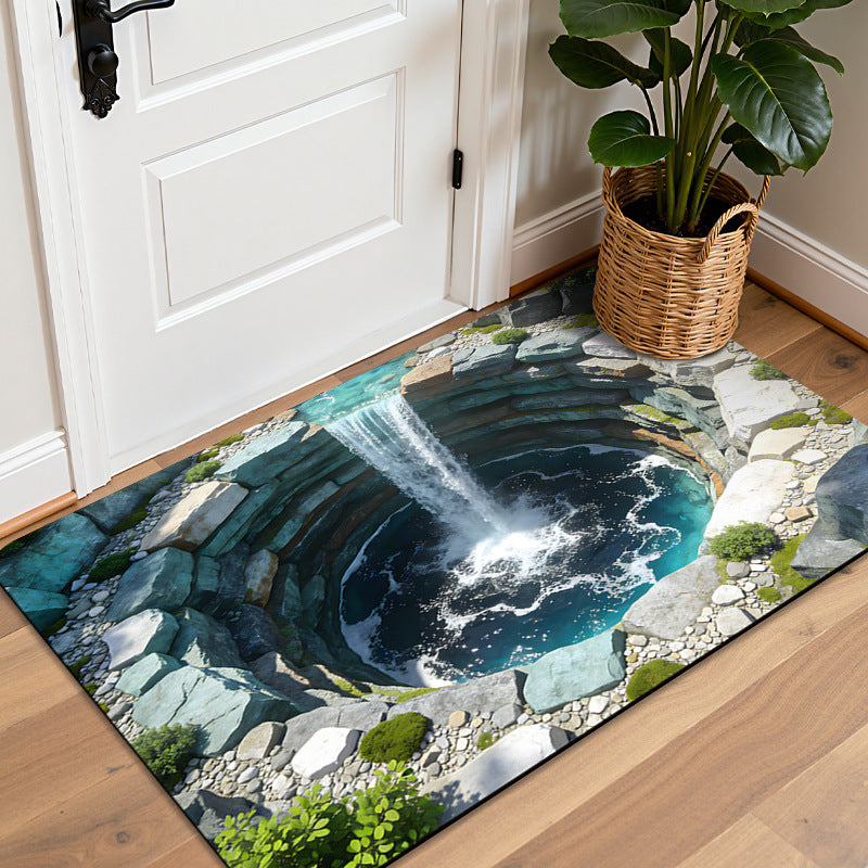 3D Illusion Dekorativer Eingangsbereich Teppich
