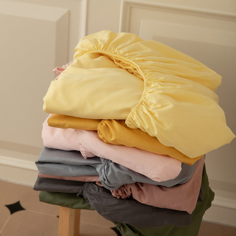 Extra­tiefes Jersey-Spannbettlaken mit Premium-Baumwollmix und Rundumgummi