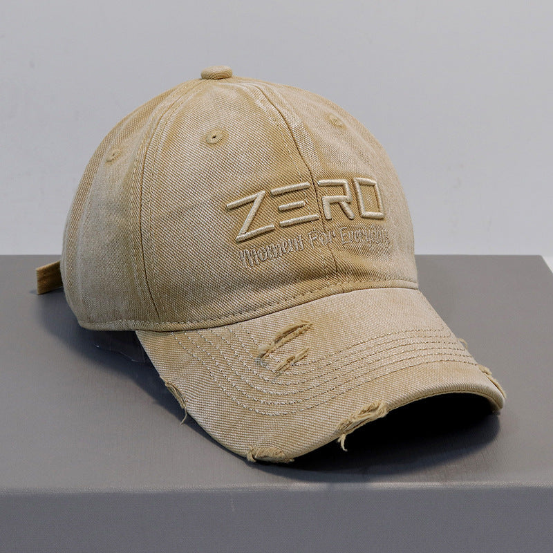 Herren Distressed Baumwoll Baseball Cap Brehn 1784270076
