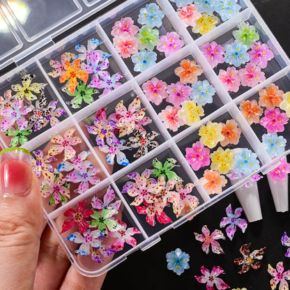 3D Floral Nail Art Charms Set