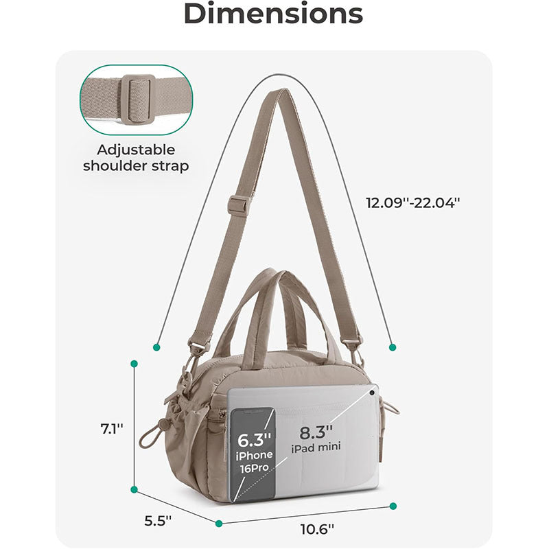 Praktische Handtasche mit Mehreren Fächern Brehn