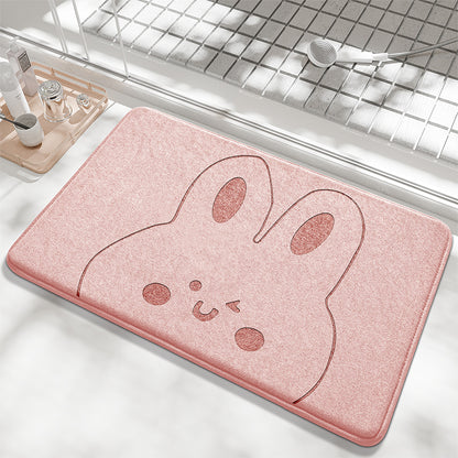 Verspieltes Bunny Design Badematte Brehn