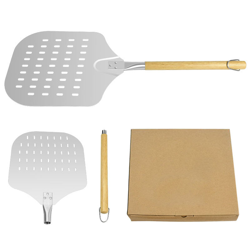 perforierte lange Holzgriff Pizza Schaufel Paddle Brehn