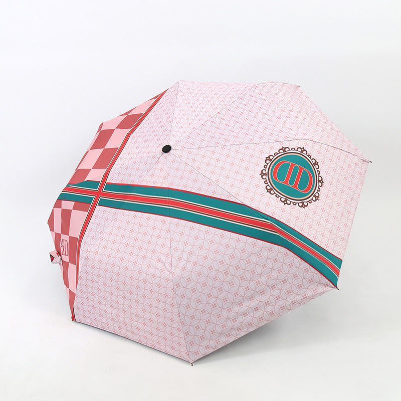 Damen Eleganter Regenschirm mit ausgefallenem Mustermix Brehn