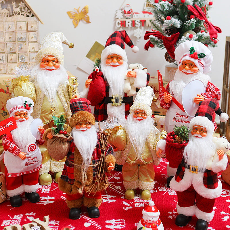 Nostalgische Weihnachtsmann Dekoration Brehn