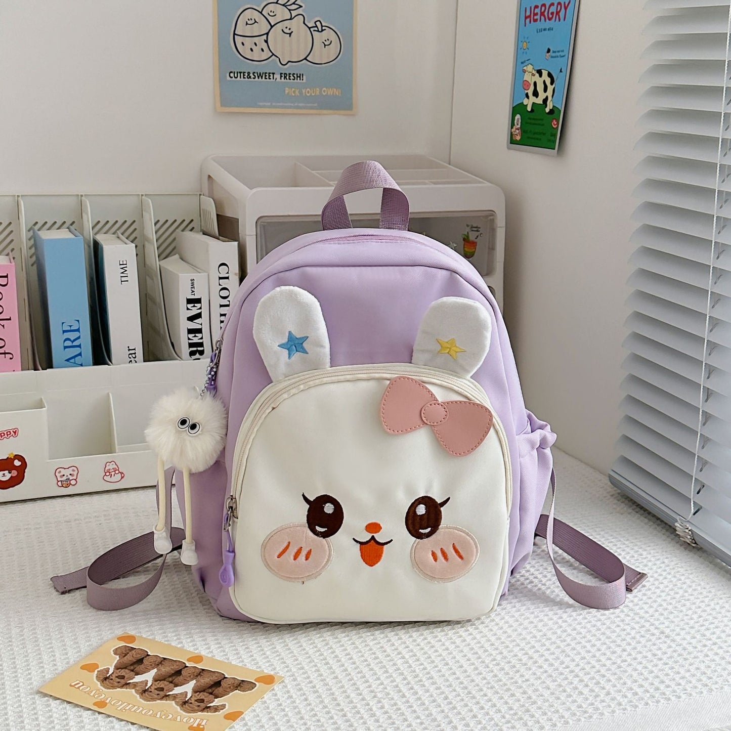 Mädchen Süße Hasen-Themen Mini Schulrucksack