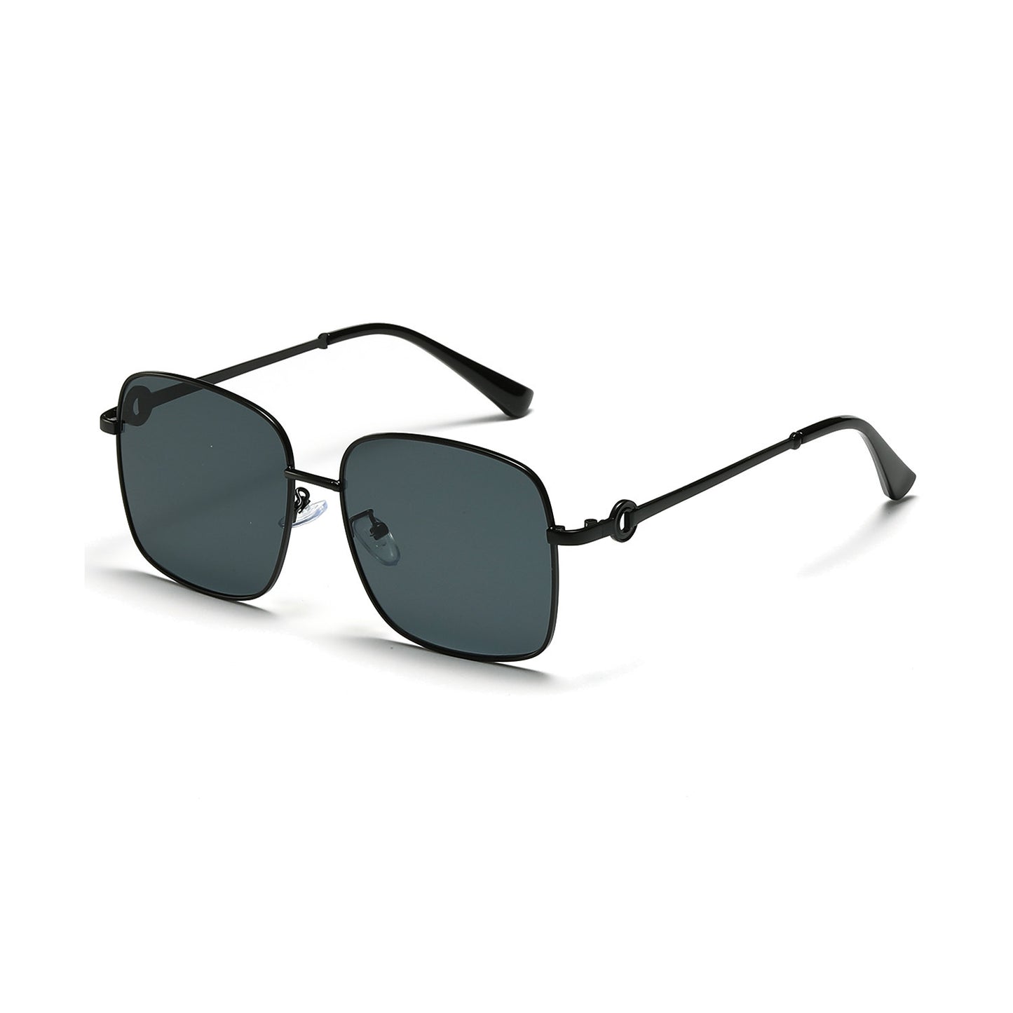 Damen elegante quadratische Sonnenbrille mit hochwertigem Metallrahmen Brehn