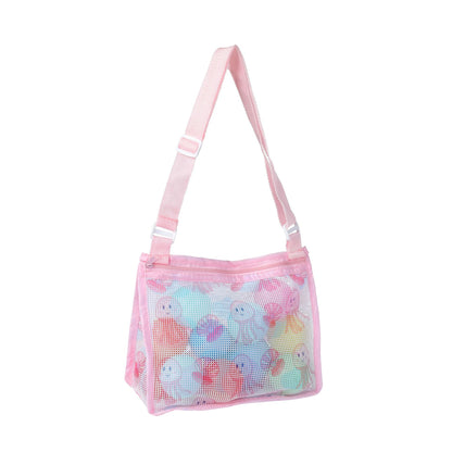 Mesh Strandtasche mit Praktischem Reißverschluss Brehn