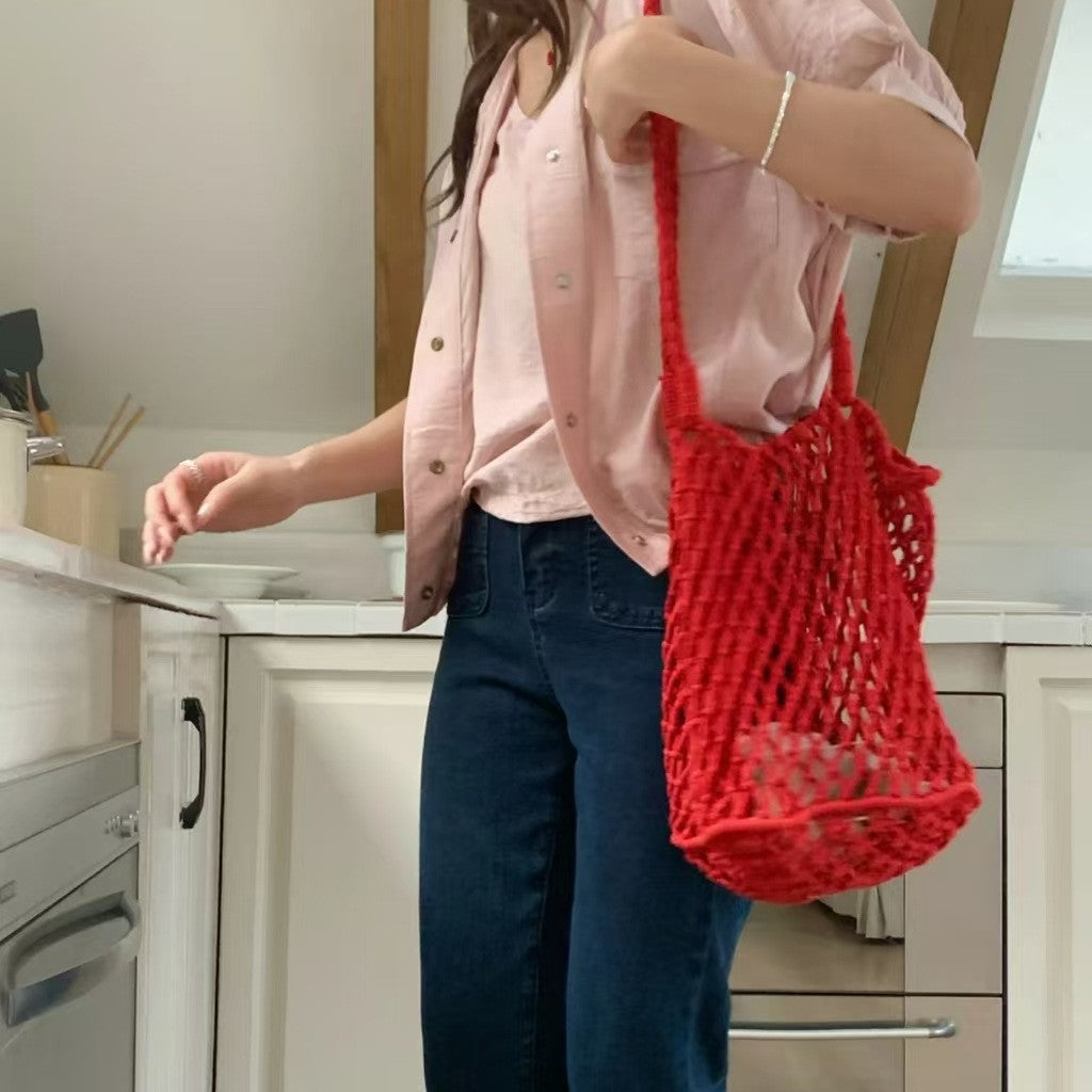 Handgeknüpfte Netz-Tasche Brehn